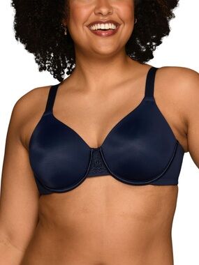 Vanity Fair Beauty Back Minimizer Bra Women’s US Size 32DD Blue 76080 Underwire